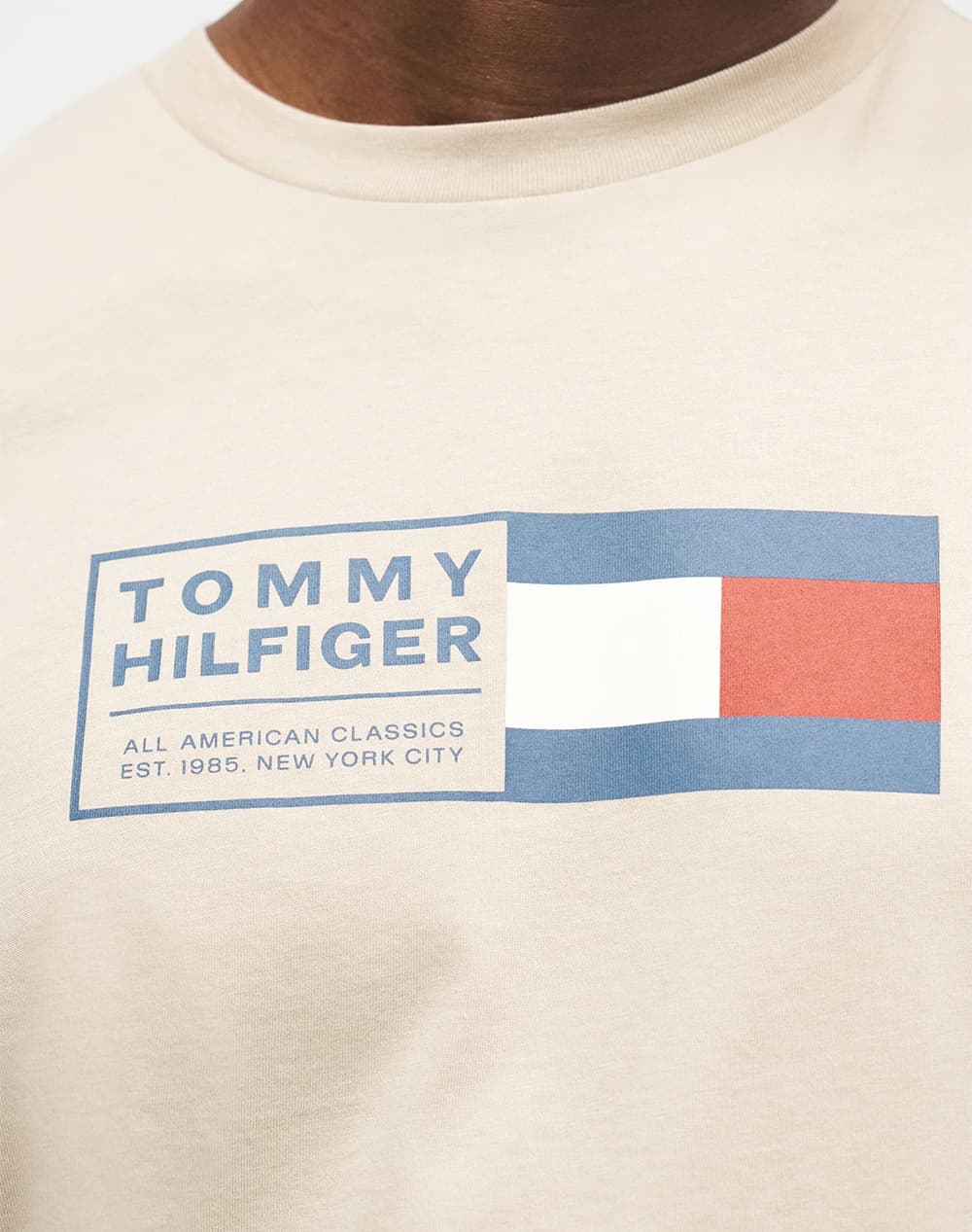 Men's T-Shirts Tommy Hilfiger Beige