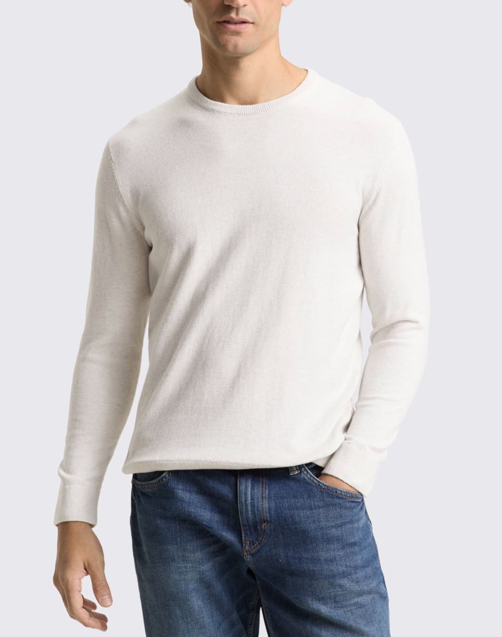 Men's Knitwear Tom Tailor Ecru