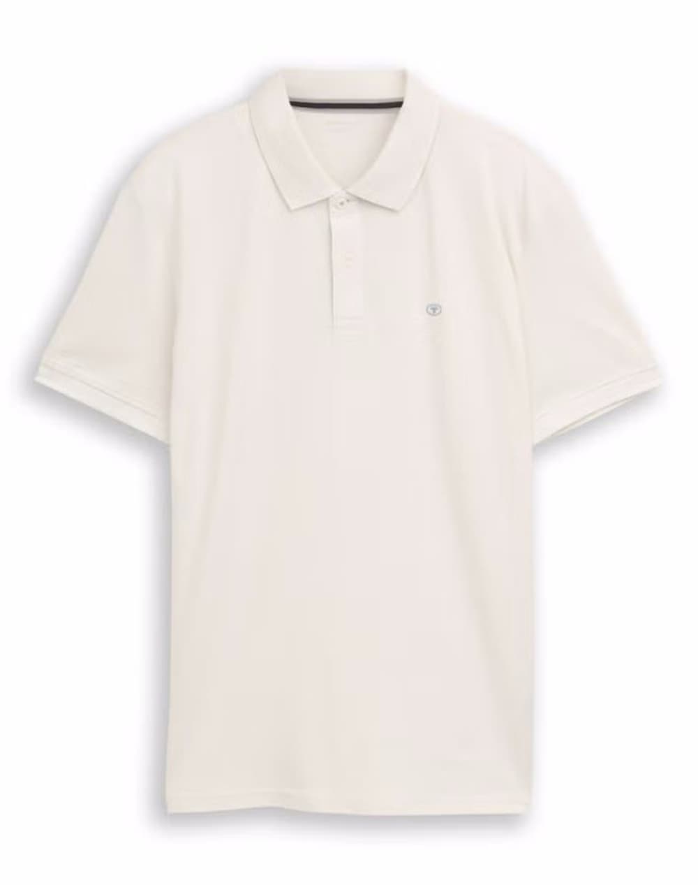 TOM TAILOR BASIC POLO WITH CONTRA ΜΠΛΟΥΖΑ ΑΝΔΡΙΚΟ 1031006-10348 OffWhite