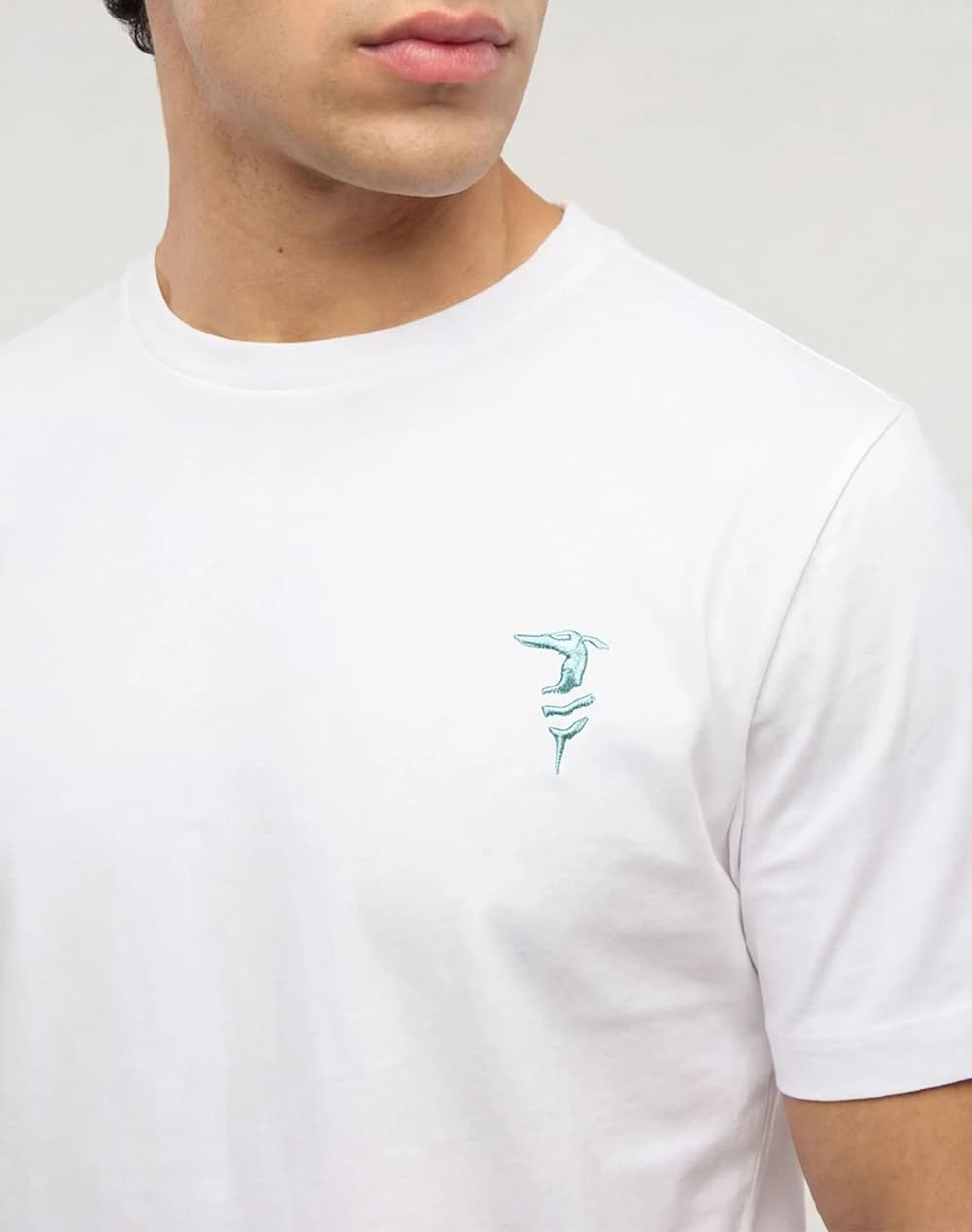 Men's T-Shirts Trussardi Ecru