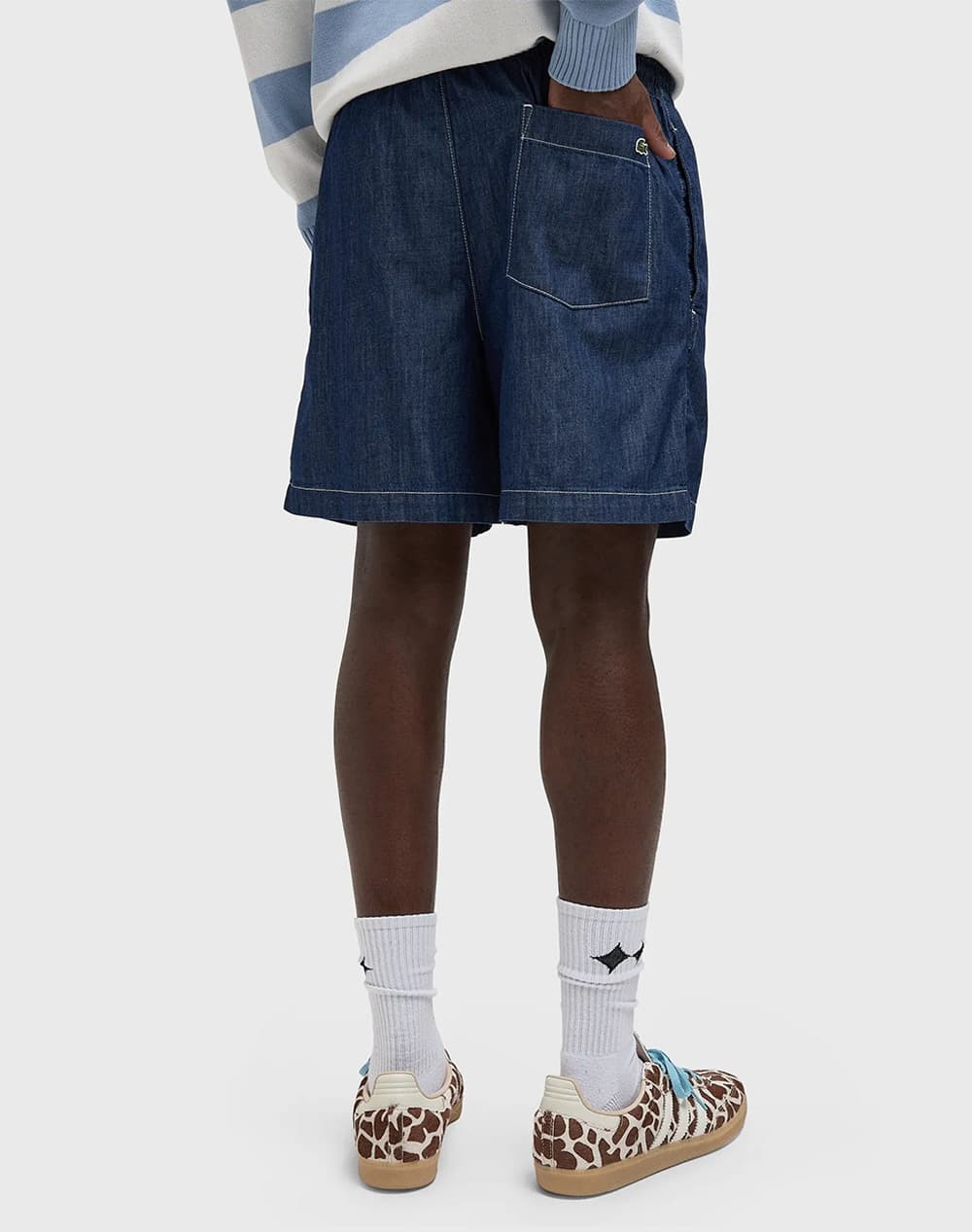 Men's Denim Shorts Lacoste Blue