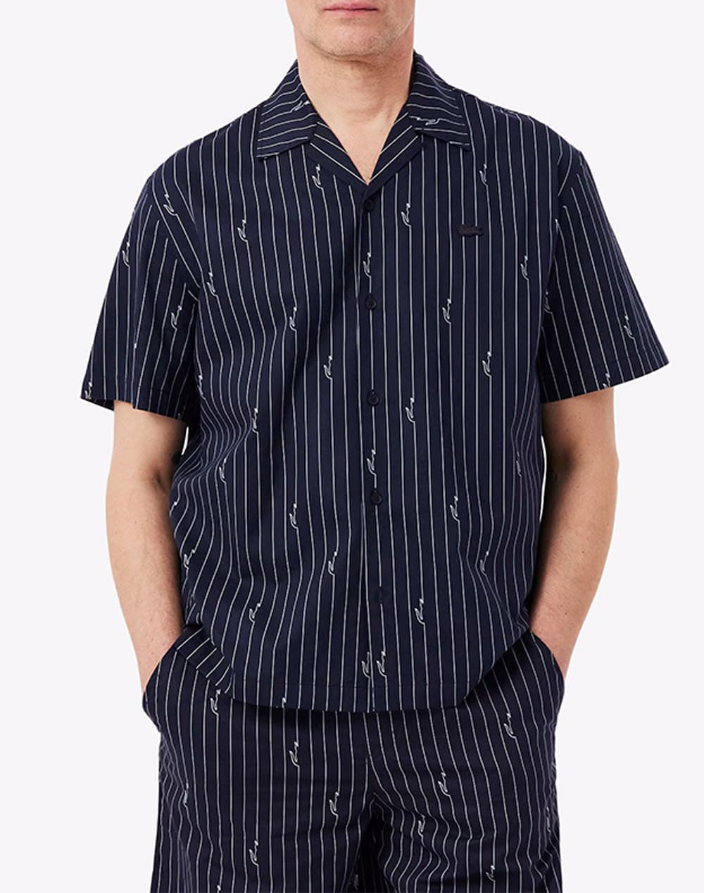 LACOSTE ΥΠΟΚΑΜΙΣΟ ΚΜ SHIRT SS 3CH2343-IY8 DarkBlue