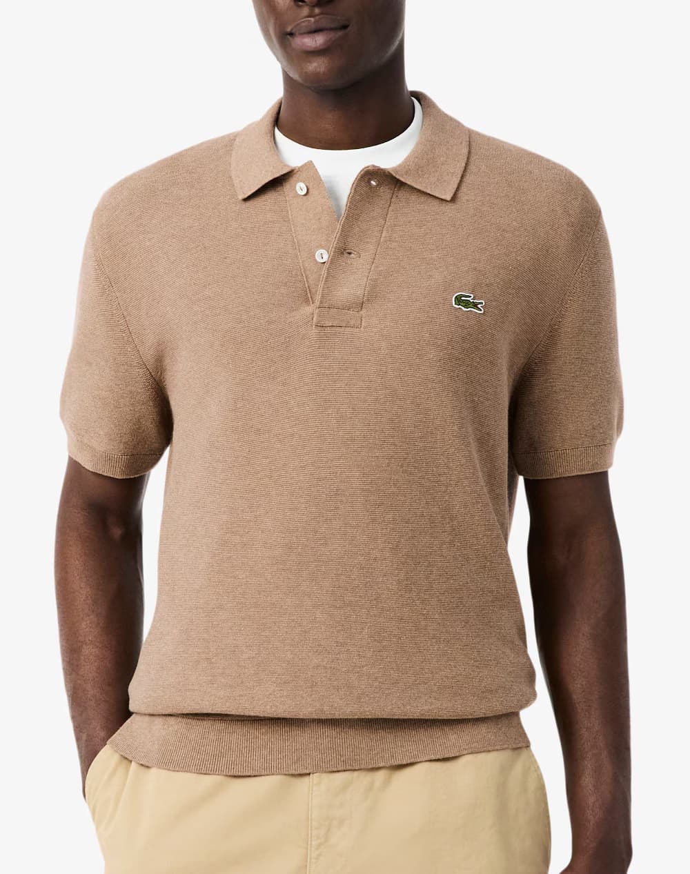 Men's Polo Shirts Lacoste Ecru
