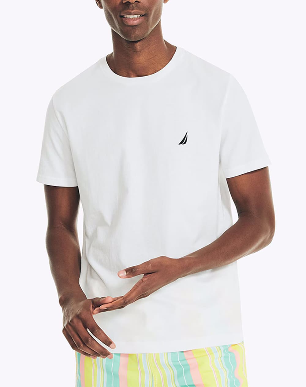 NAUTICA ΜΠΛΟΥΖΑ T-SHIRT ΚΜ S/S T-SHIRTS CREW TEE 3NCVR8100-1BW White