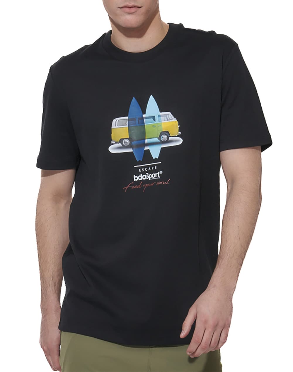 Men's T-Shirts Body Action Black