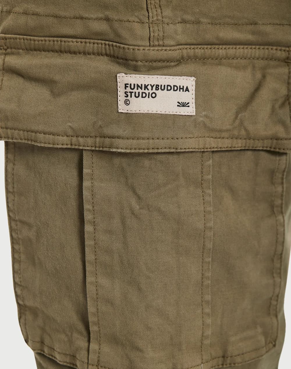 Men's Cargo Pants Funky Buddha Khaki