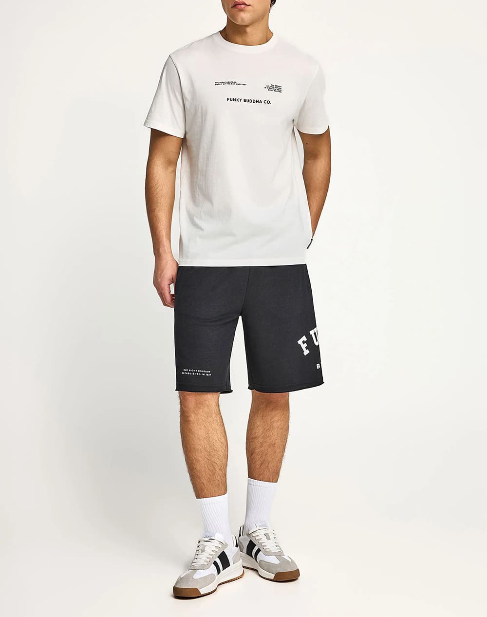 Men's Sports Shorts Funky Buddha Black