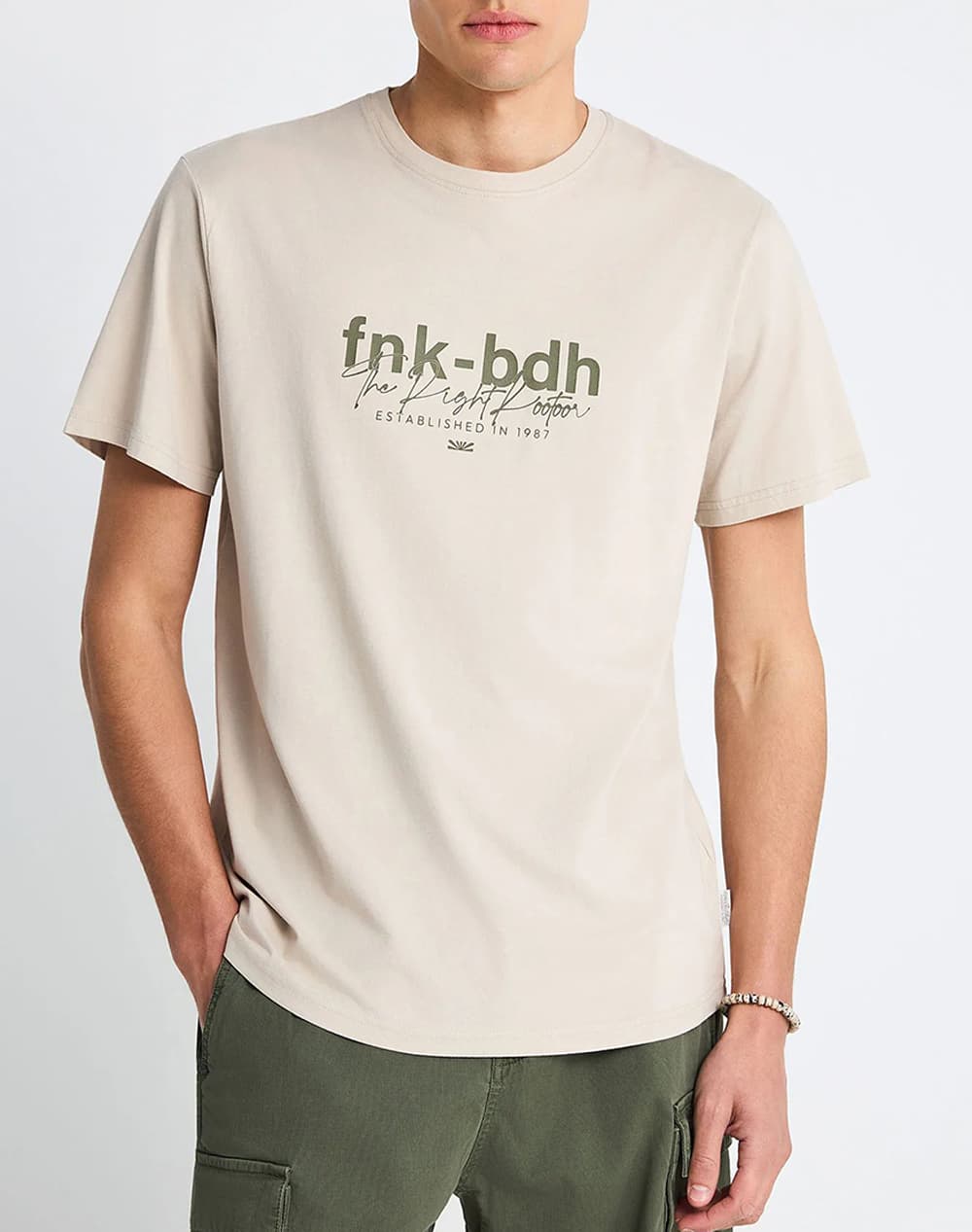 Men's T-Shirts Funky Buddha Beige