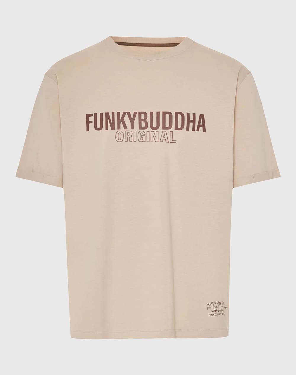 Men's T-Shirts Funky Buddha Beige