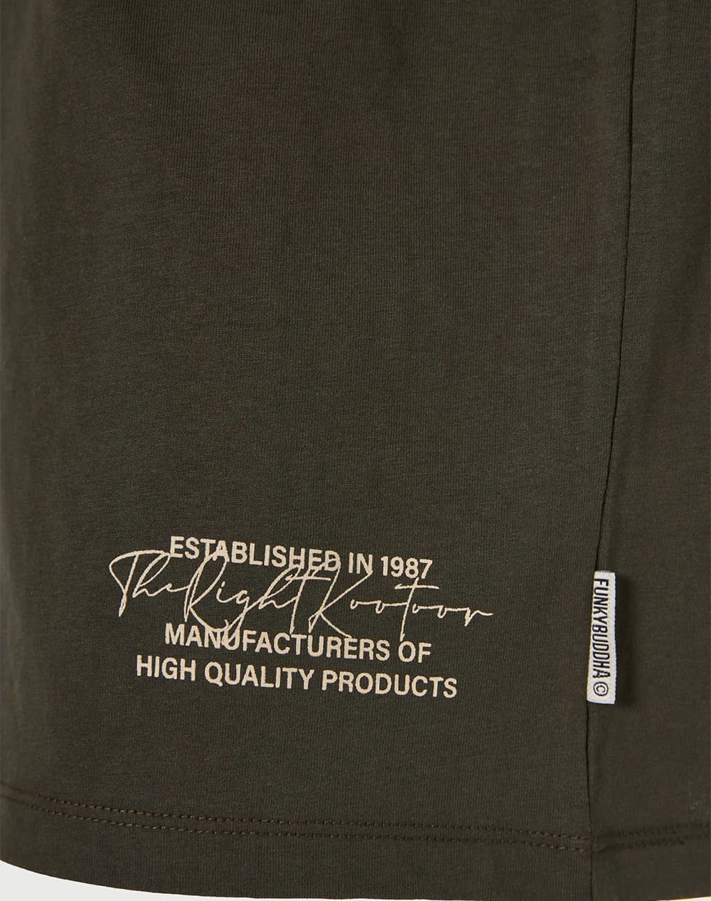 Men's T-Shirts Funky Buddha Khaki