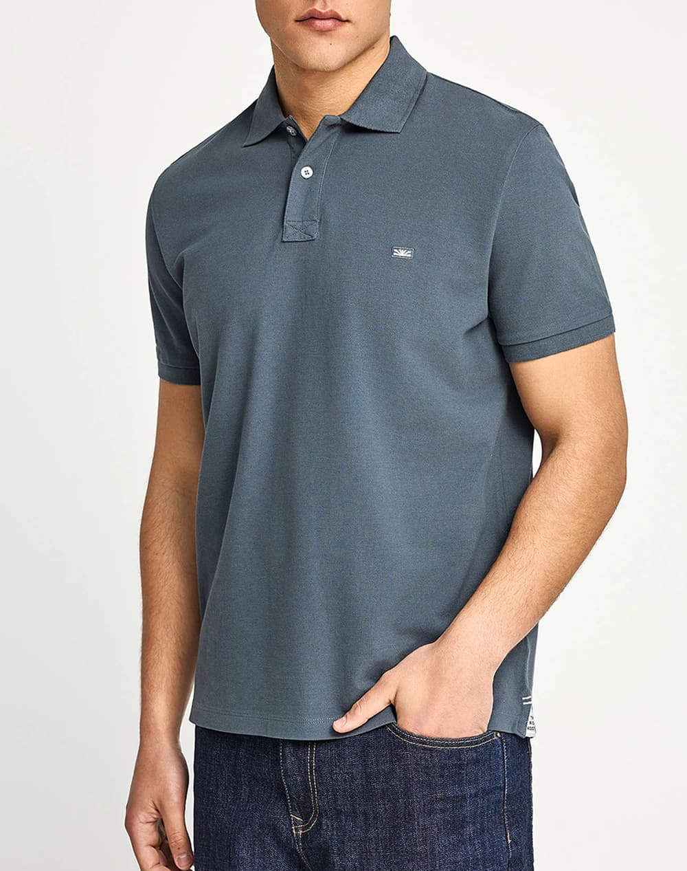 FUNKY BUDDHA Polo Shirts FBM013-001-11-DK GREY DarkGray