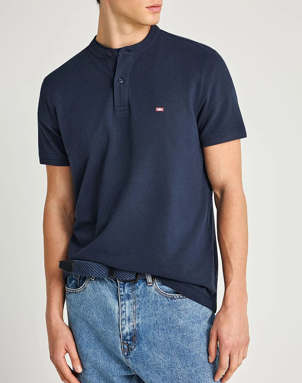 FUNKY BUDDHA Polo Shirts FBM013-003-11-NAVY Blue