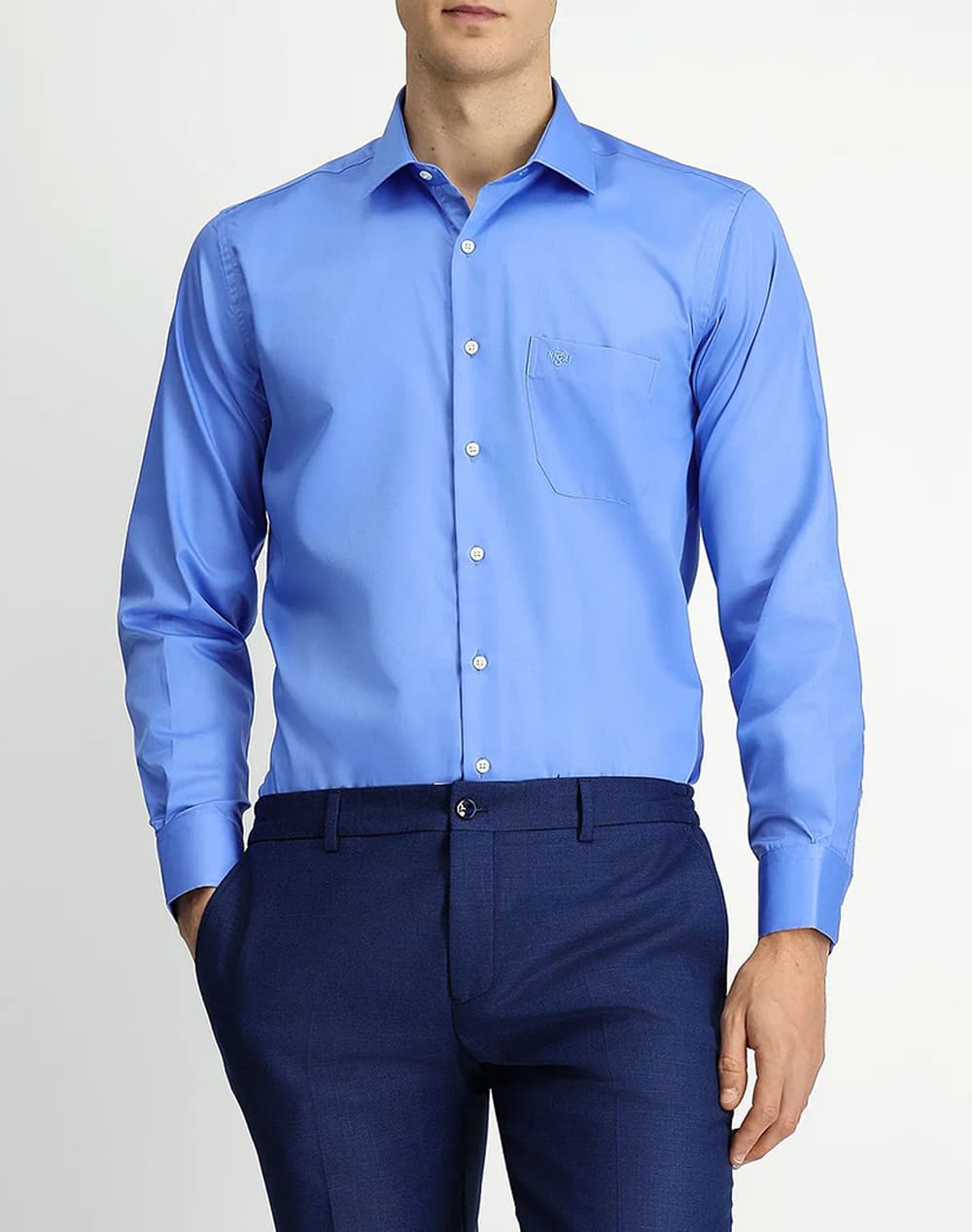 KIGILI Long Sleeve Shirt KSSZ4BE0DZ004-DARK BLUE Blue