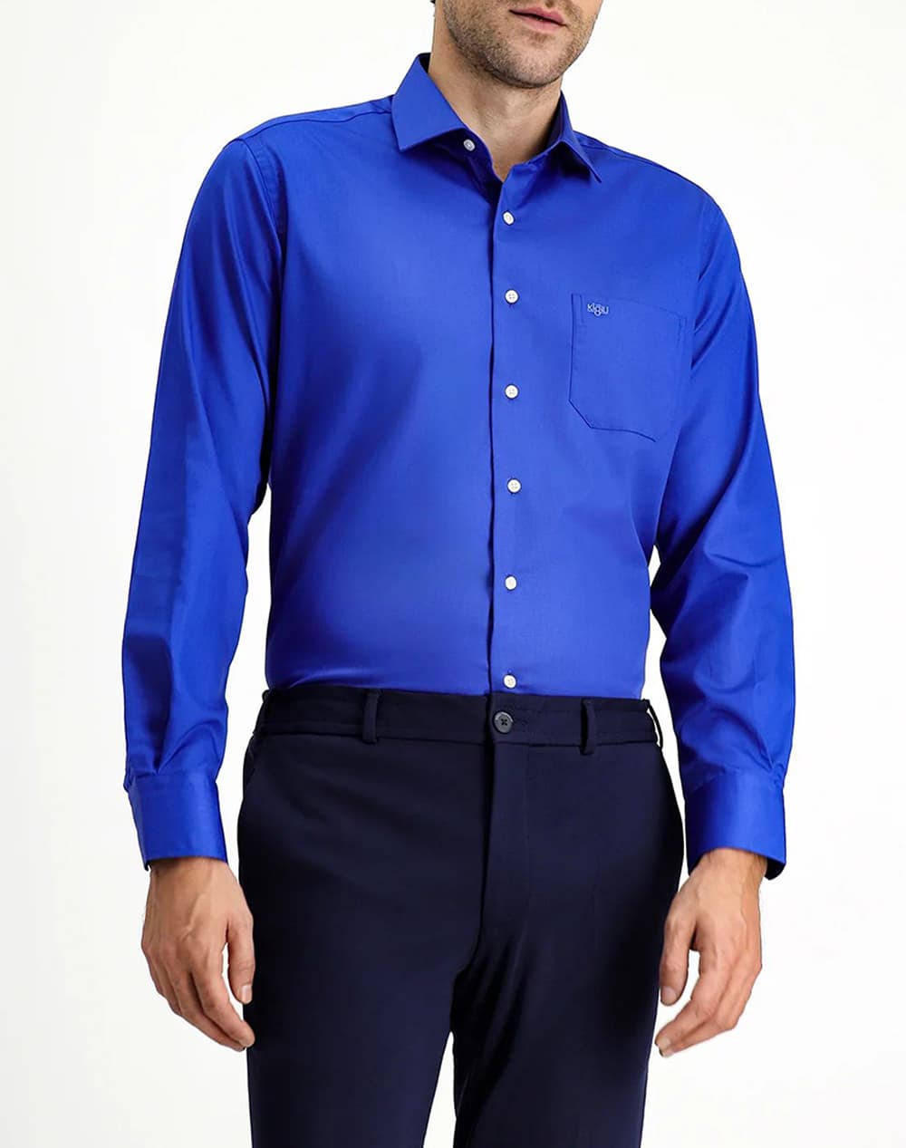 KIGILI Long Sleeve Shirt KSSZ4BE0DZ004-SAX BLUE OceanBlue