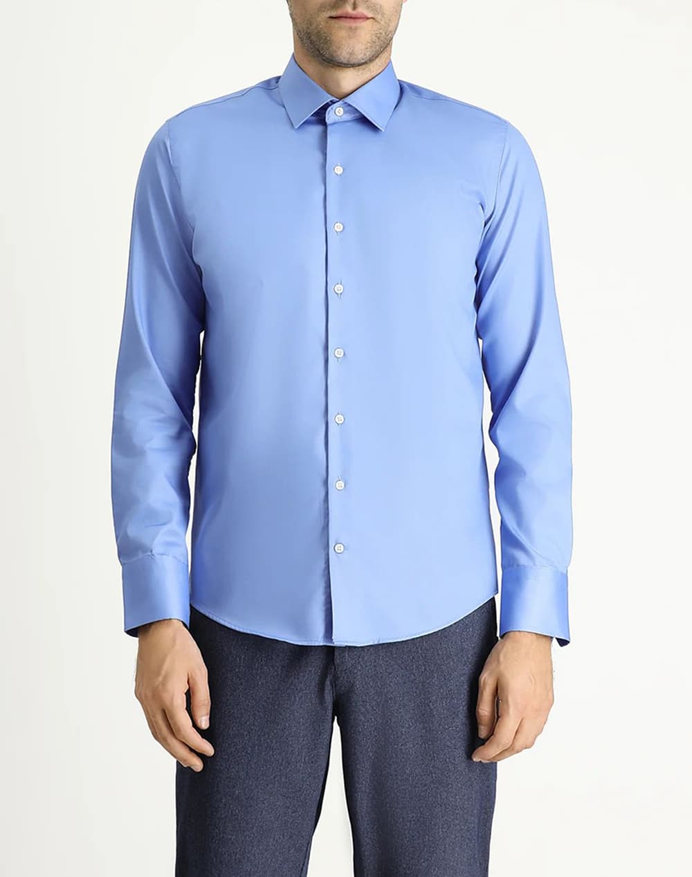 KIGILI Long Sleeve Shirt KSSZ4UE0DZ011-AQUA BLUE Aqua