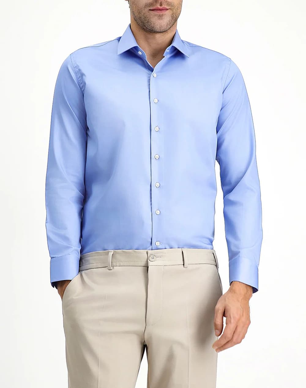 KIGILI Long Sleeve Shirt KSSZ4UE0DZ011-LIGHT BLUE SkyBlue