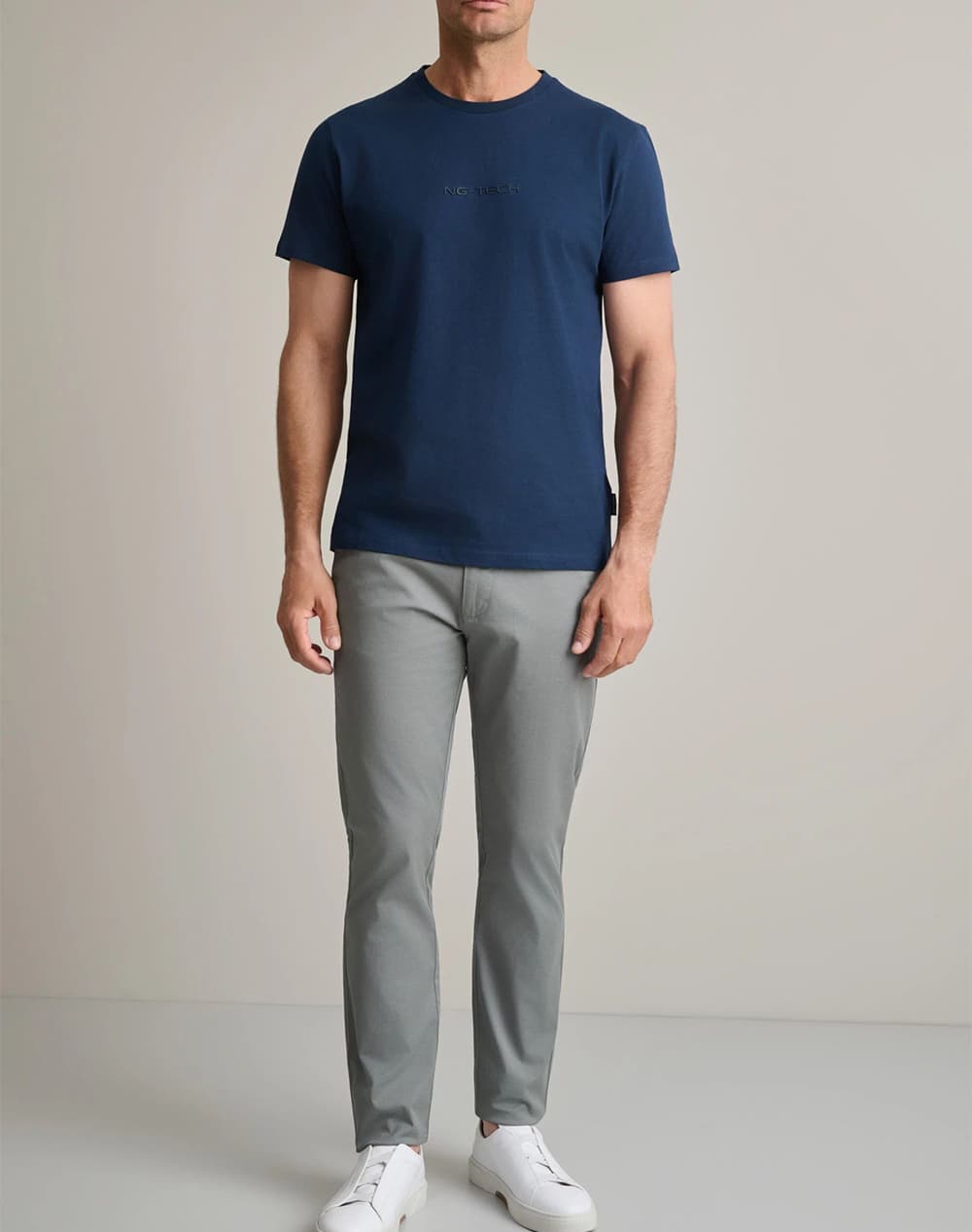 Men's Chino Pants Navy & Green Gray