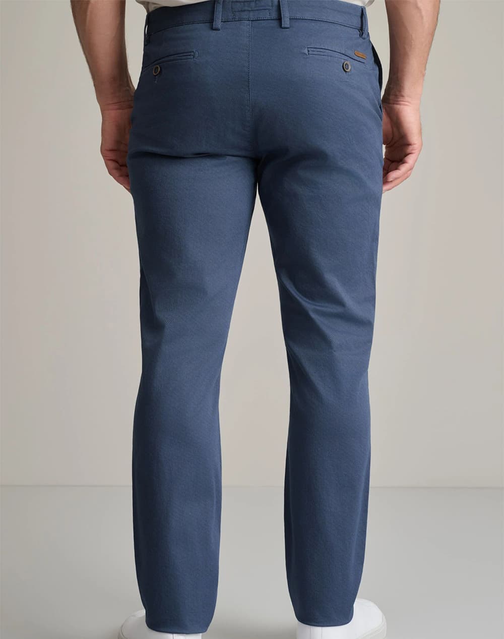 Men's Chino Pants Navy & Green Blue