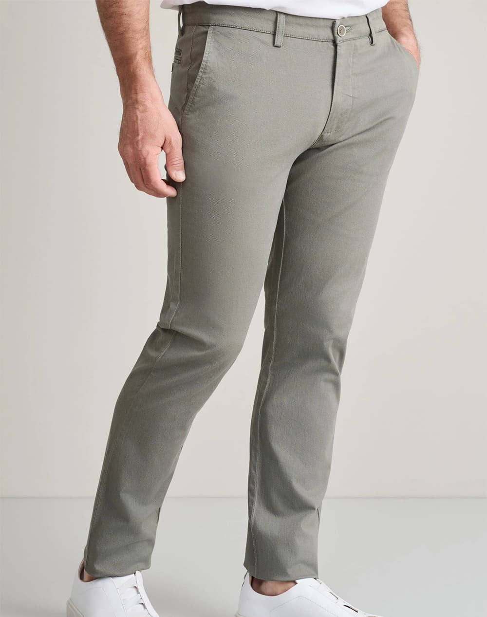 Men's Chino Pants Navy & Green Gray