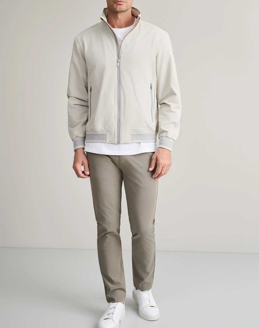 Men's Chino Pants Navy & Green Gray