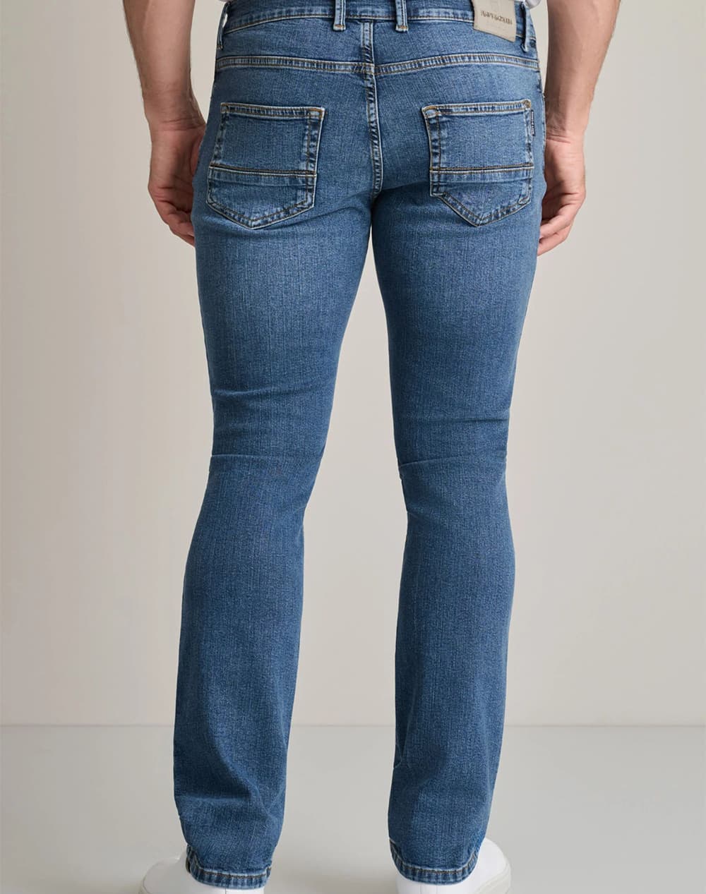 Men's Jeans Navy & Green Blue