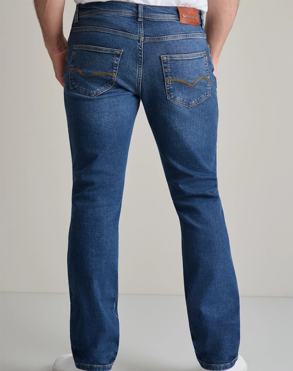 Men's Jeans Navy & Green Blue