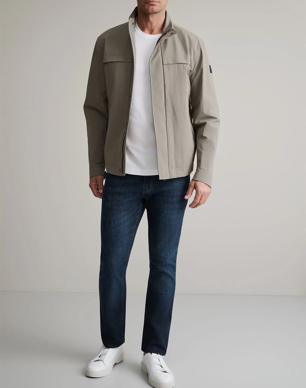 Men's Jeans Navy & Green Blue