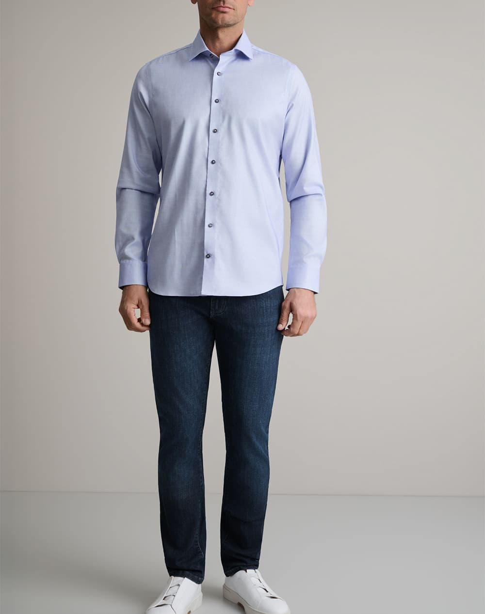 Men's Shirts Navy & Green Blue