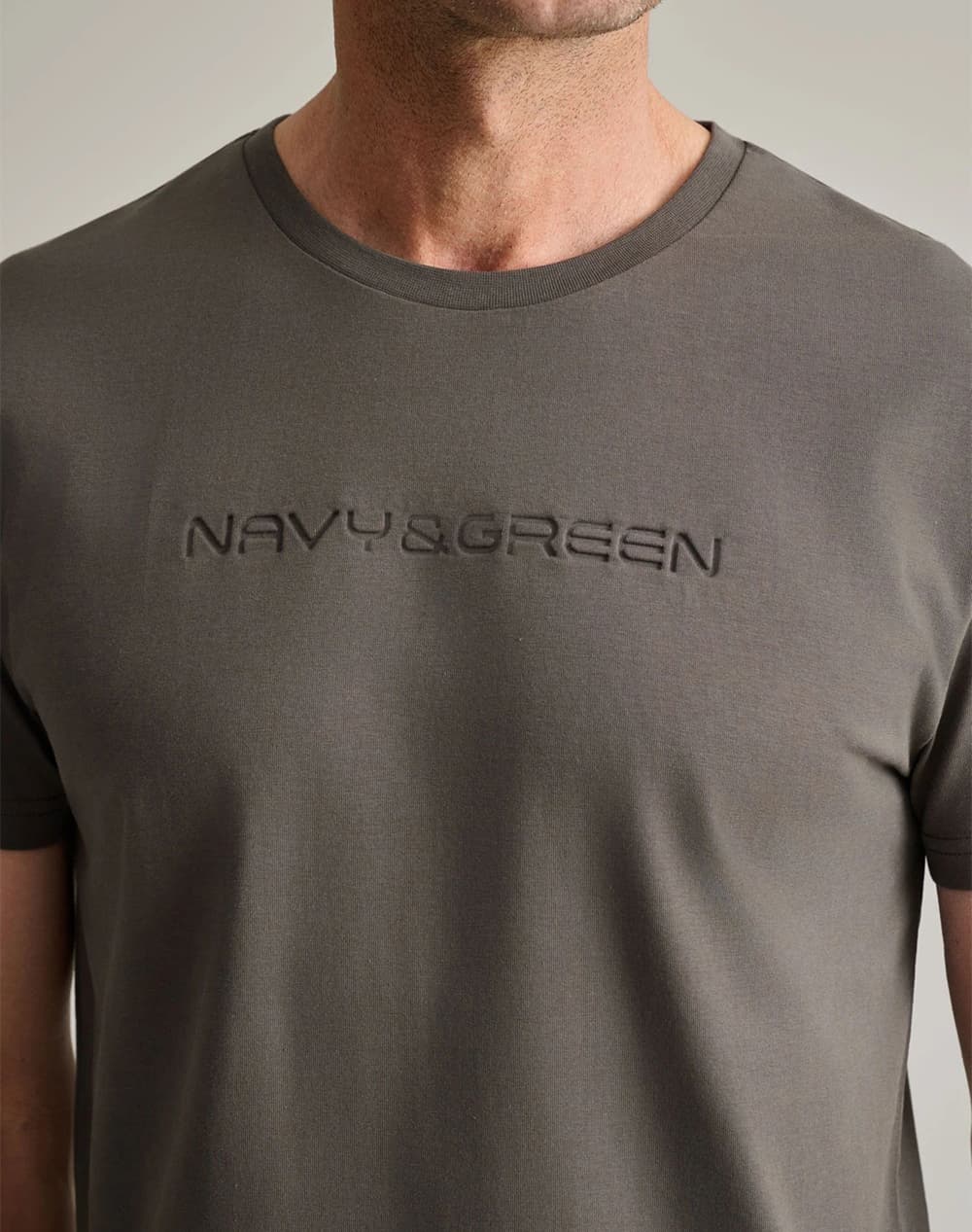 Men's T-Shirts Navy & Green Green