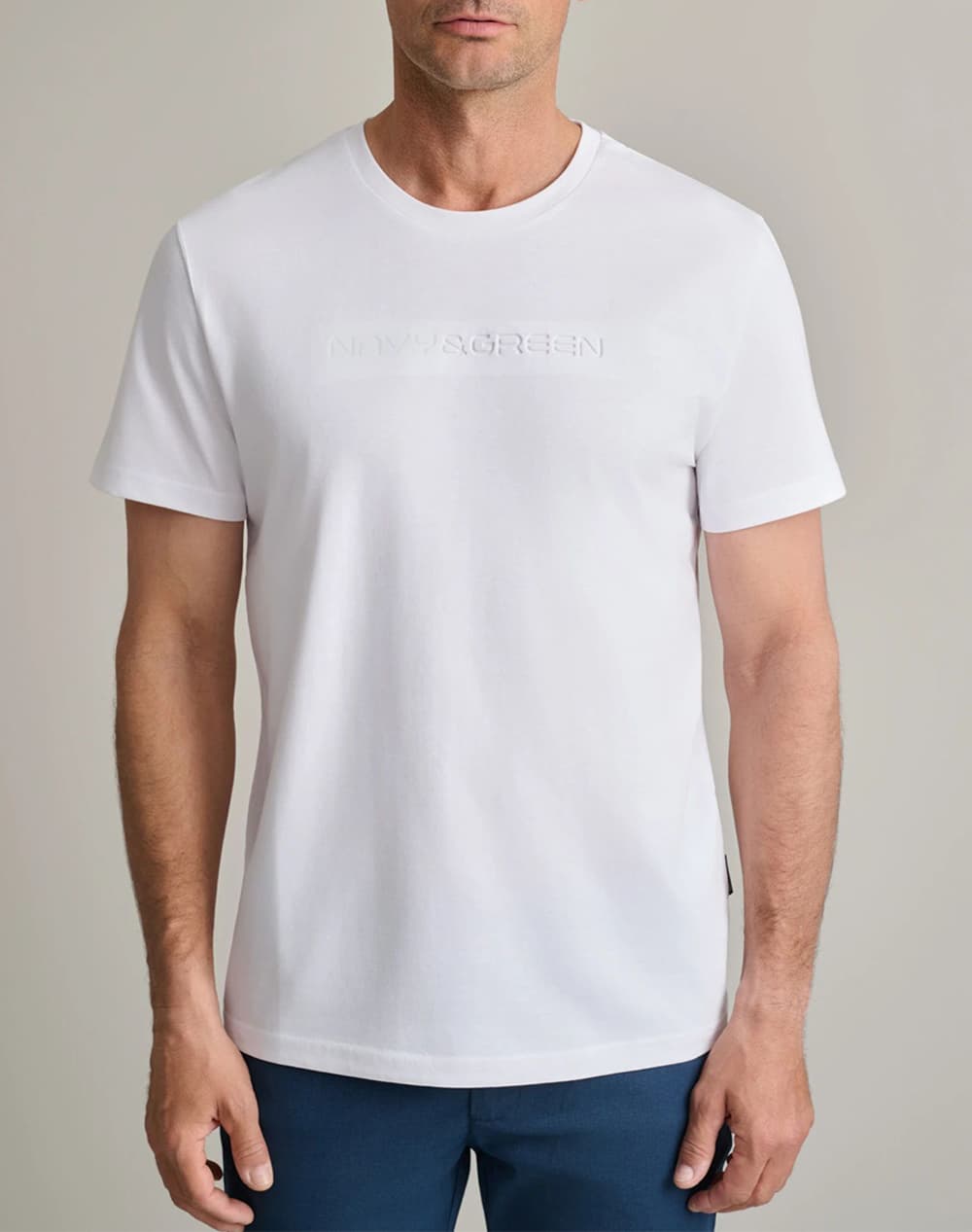 Men's T-Shirts Navy & Green Blue