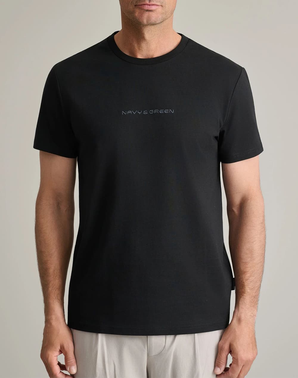 Men's T-Shirts Navy & Green Blue