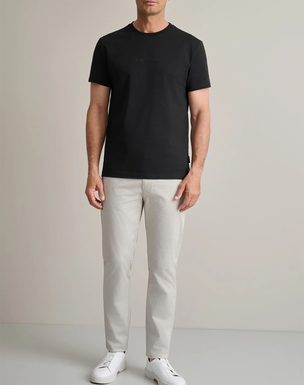 Men's T-Shirts Navy & Green Black