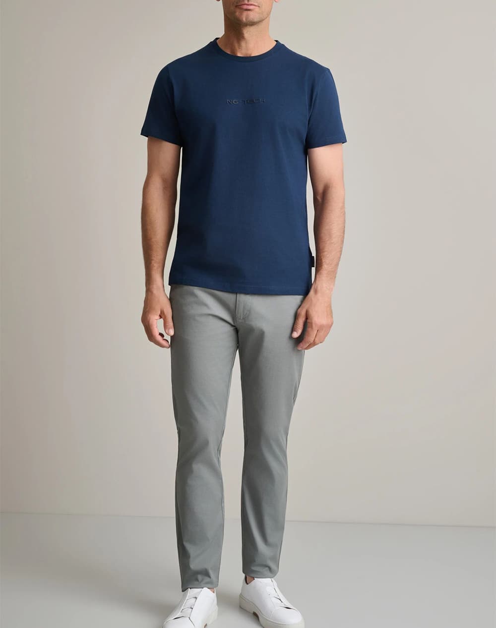 Men's T-Shirts Navy & Green Blue