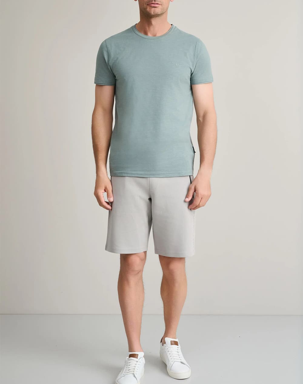 Men's T-Shirts Navy & Green Green