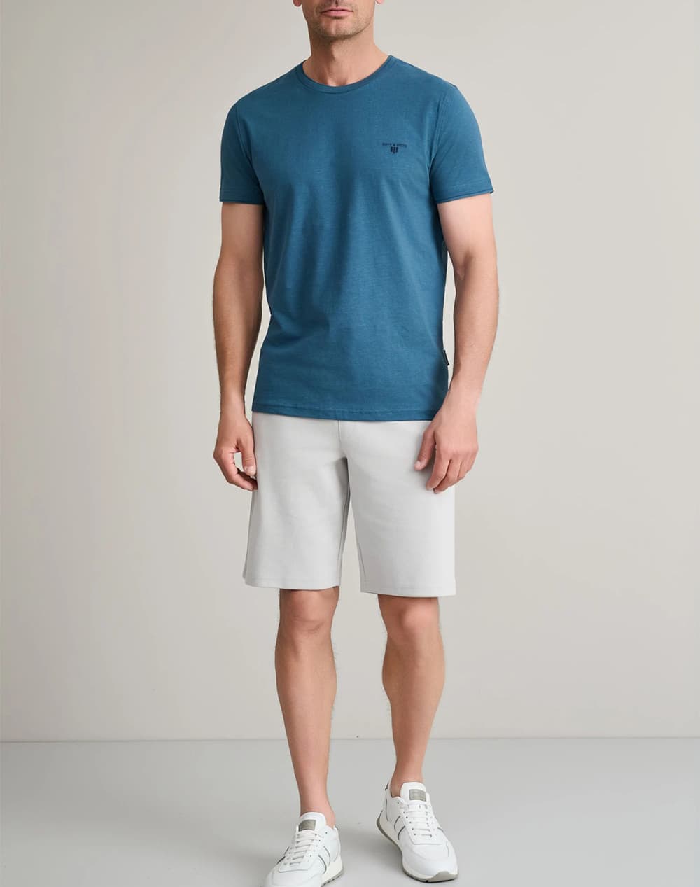 Men's T-Shirts Navy & Green Blue