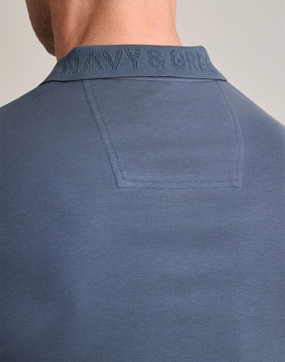 Men's Polo Shirts Navy & Green Blue