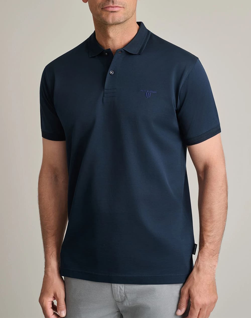 NAVY&GREEN ΜΠΛΟΥΖΑ ΠΟΛΟ 24EY.025/PL.1-MARINE BLUE DarkBlue