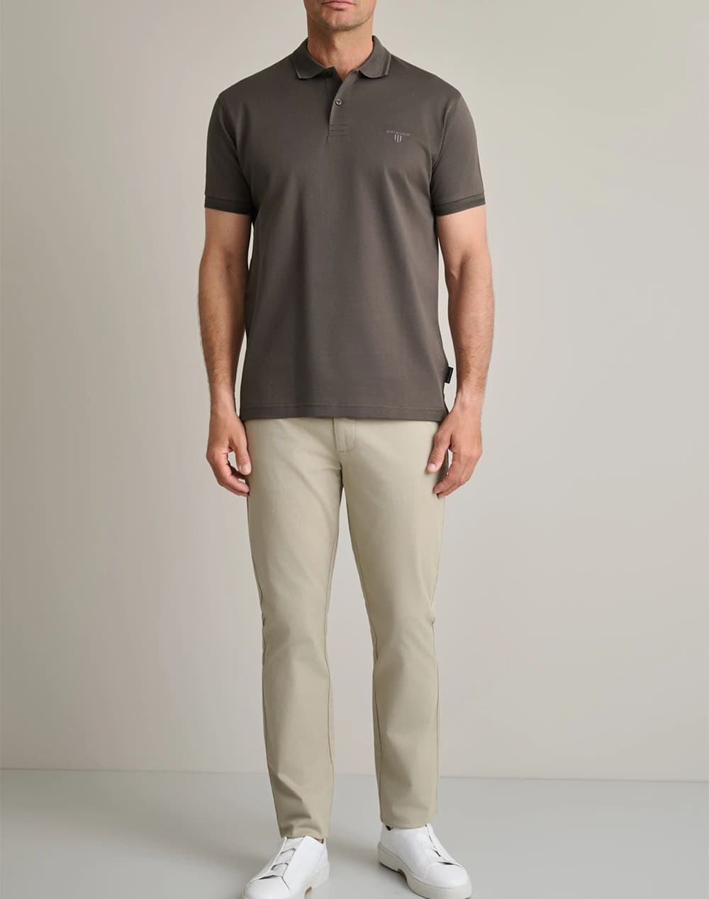 Men's Polo Shirts Navy & Green Green