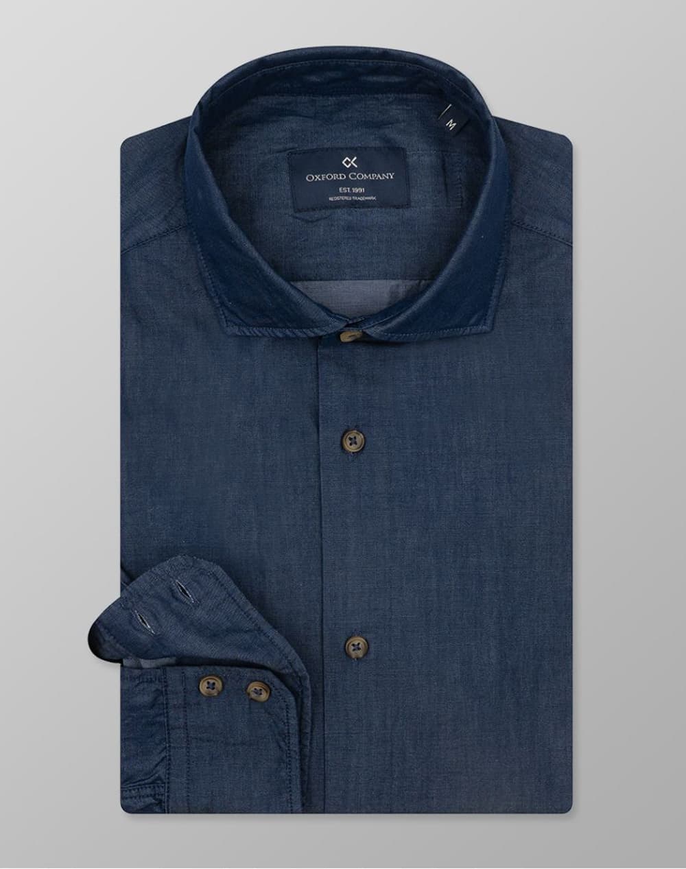 OXFORD COMPANY ROMEO SLIM FIT ΠΟΥΚΑΜΙΣΟ J111-RZ21.01-01 DenimDarkBlue