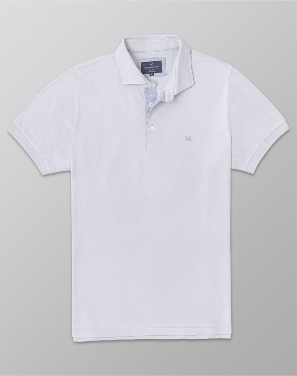 OXFORD COMPANY POLO KM 100% ΒΑΜΒΑΚΙ ΜΠΛΟΥΖΑ P515-PZ00.12-12 LightGray