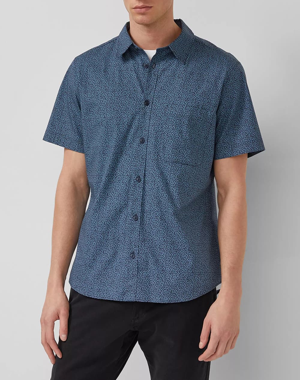 S.OLIVER Πουκάμισο SO2173467-59A0 Blue