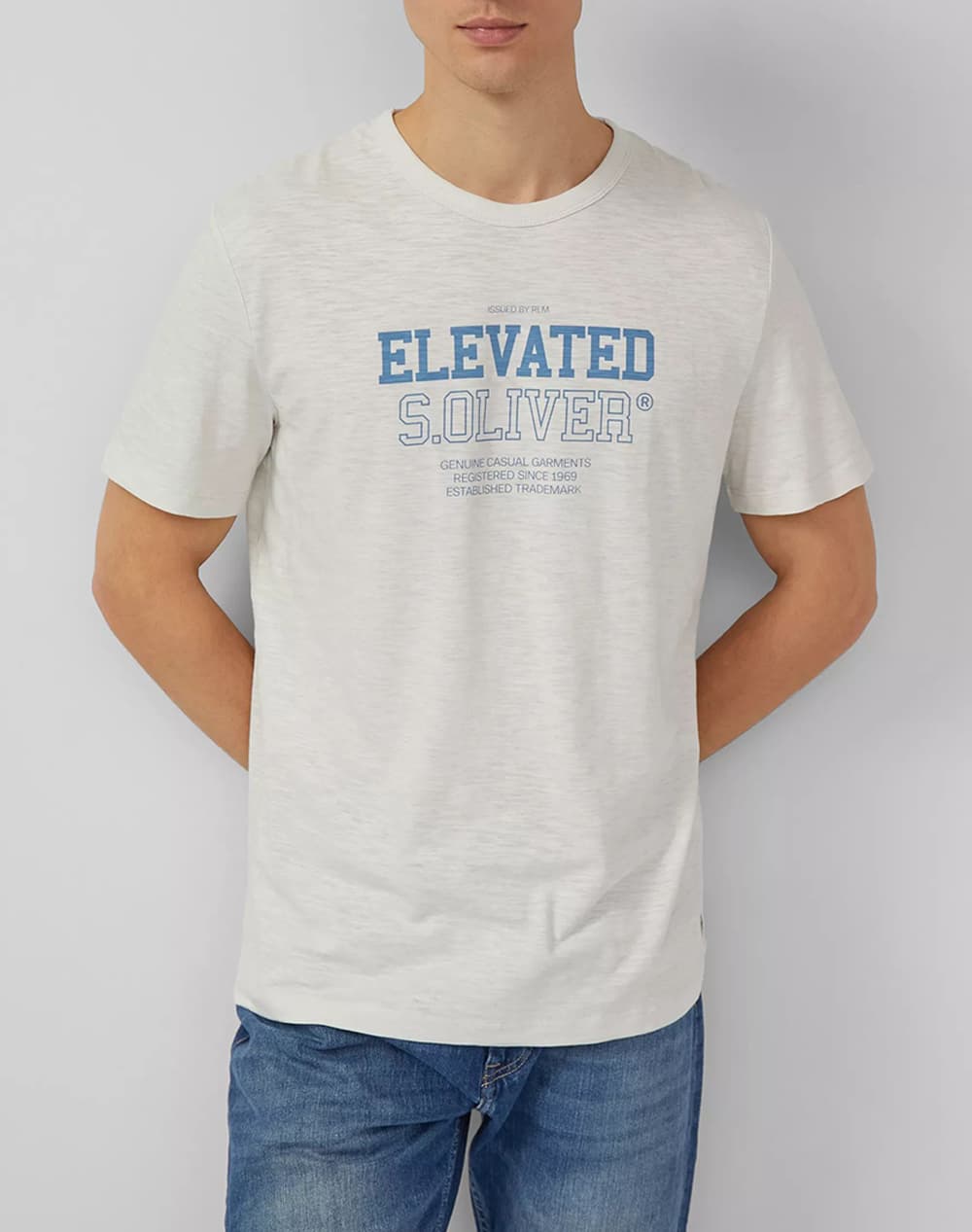 S.OLIVER Μπλούζα SO2169775-02D1 OffWhite