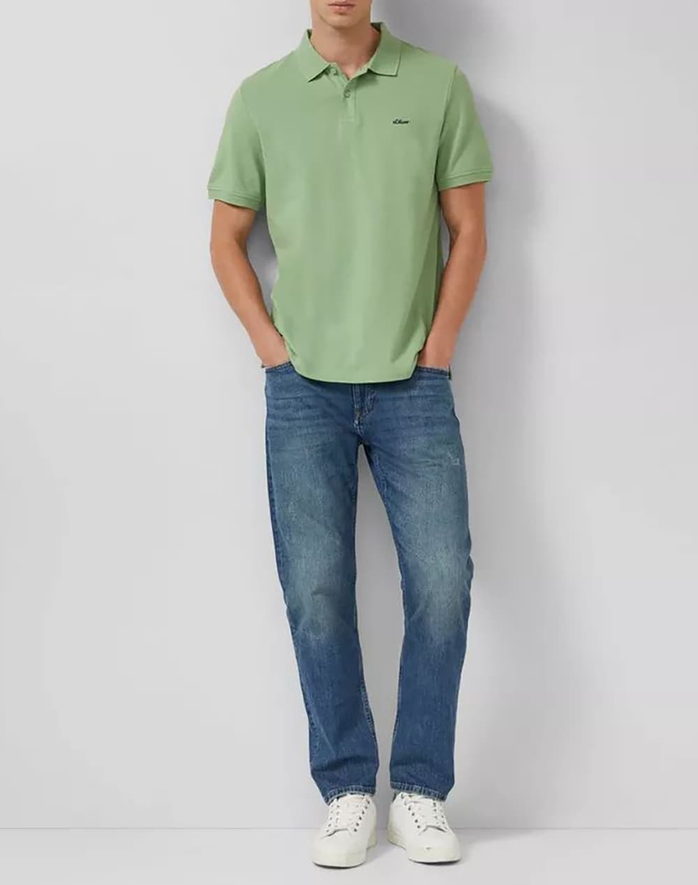 Men's Polo Shirts S.Oliver Green