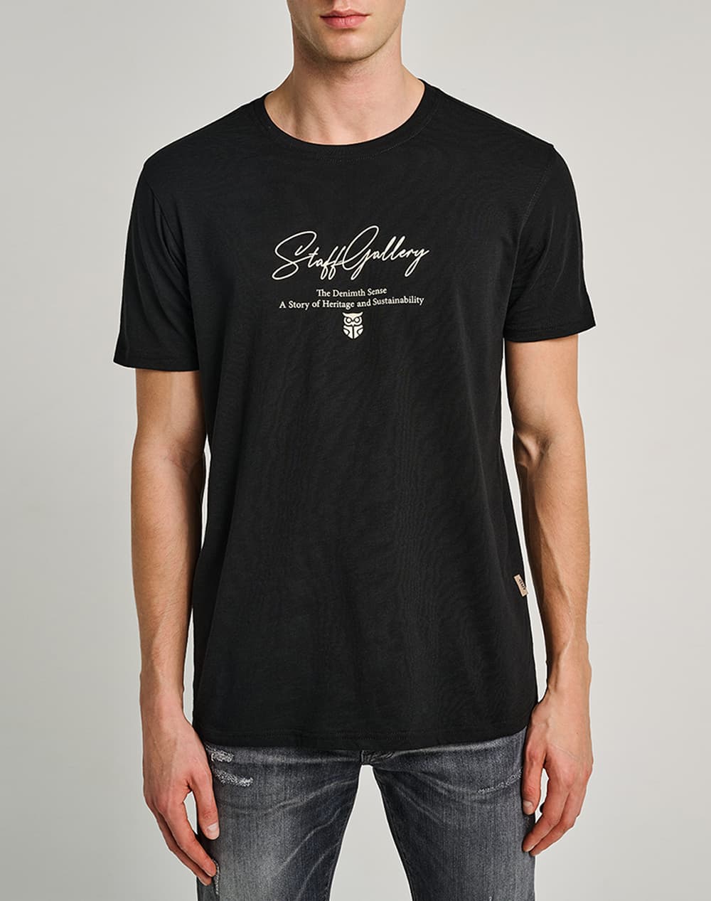 STAFF Killian Man T-Shirt 100%Co 64-010.055-Ν0006 Gray