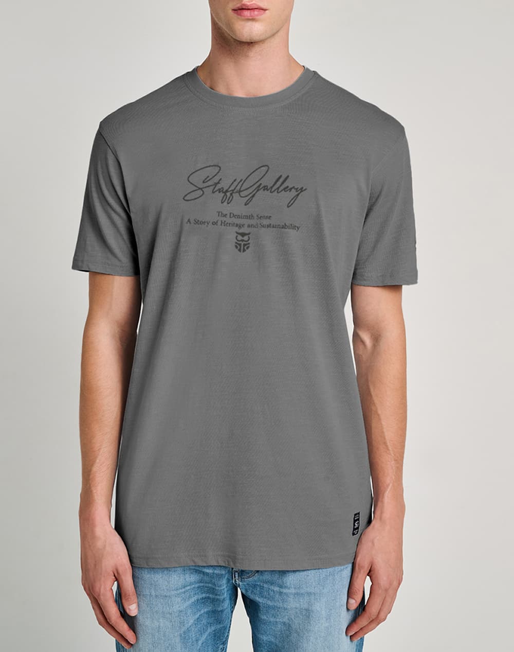 STAFF Killian Man T-Shirt 100%Co 64-010.055-Ν0006 Gray