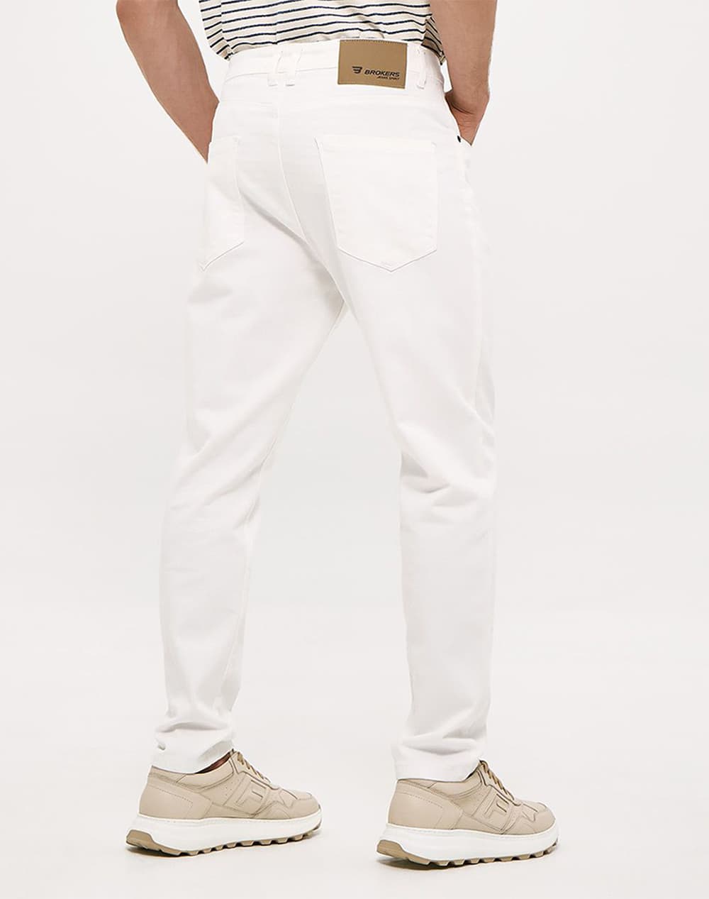 Men's Jeans Brokers White