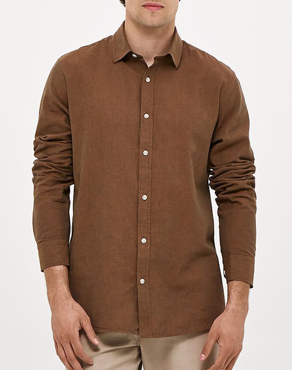 BROKERS ΑΝΔΡΙΚΟ ΠΟΥΚΑΜΙΣΟ REGULAR Μ/Μ 2301660108-1 White