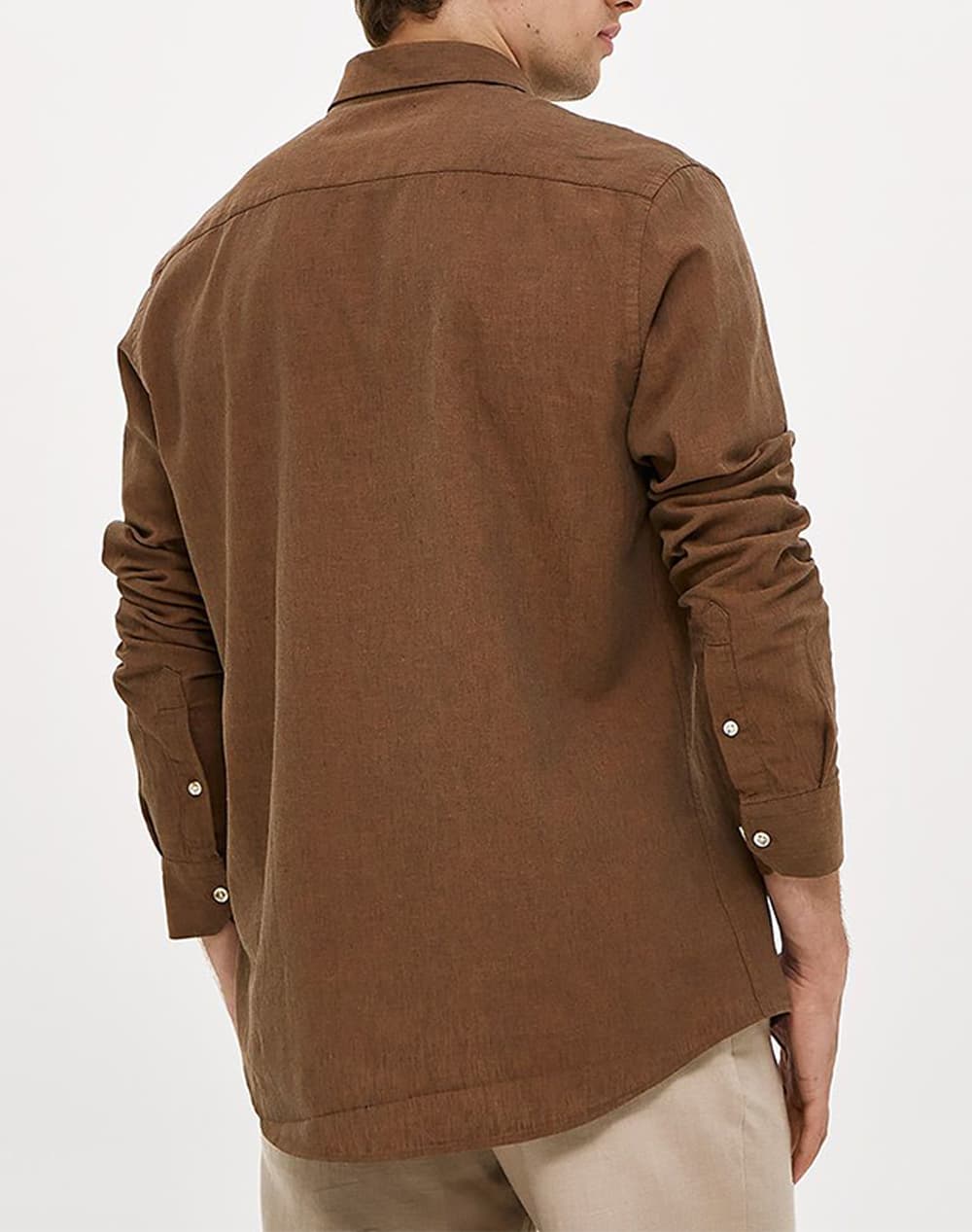 Men's Shirts Brokers Brown