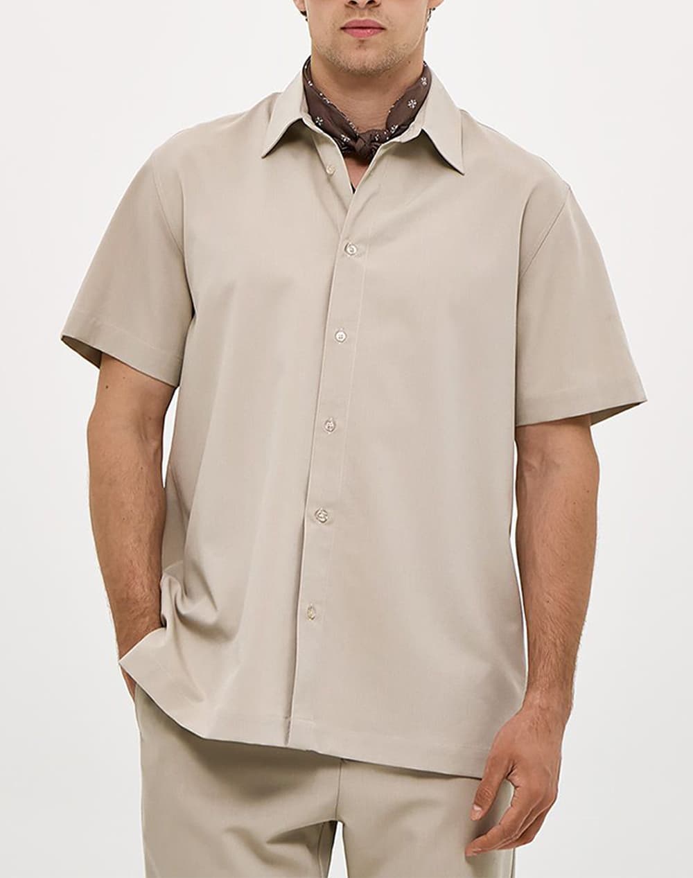 BROKERS ΑΝΔΡΙΚΟ ΠΟΥΚΑΜΙΣΟ REGULAR 26016391492-61 Olive