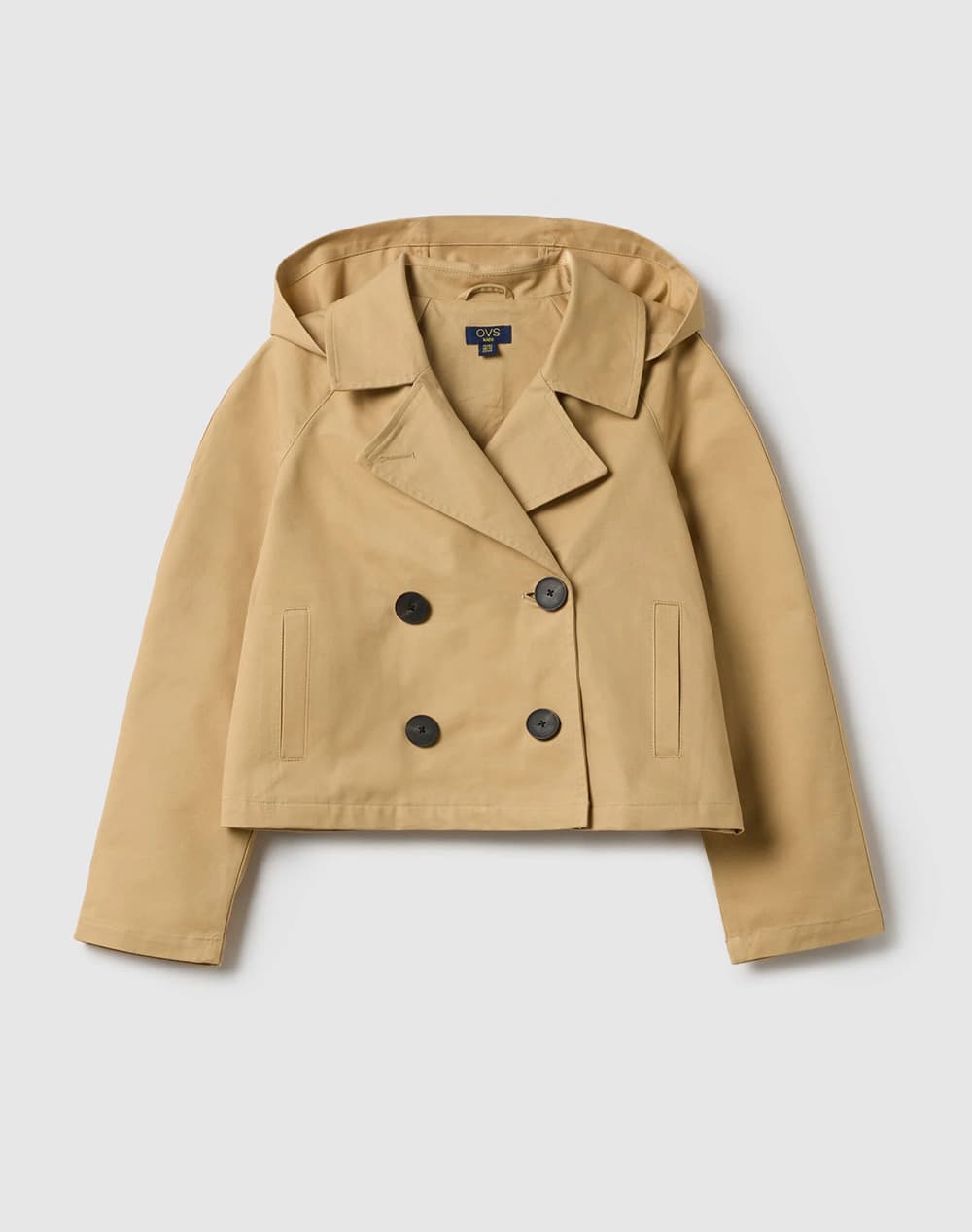 OVS SHORT TRENCH 2552120-CURDS & WHEY Biege